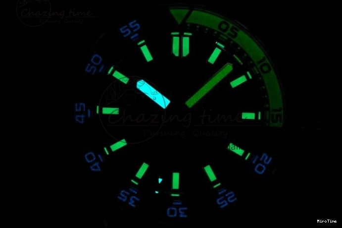 MIROTIME 0815 Bright Aquatimer Automatic SS RSF 1:1 Best Edition Black Yellow Dial on Black Rubber Strap A 7068